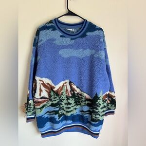 Urban Outfitters Blue Scenic Sweater